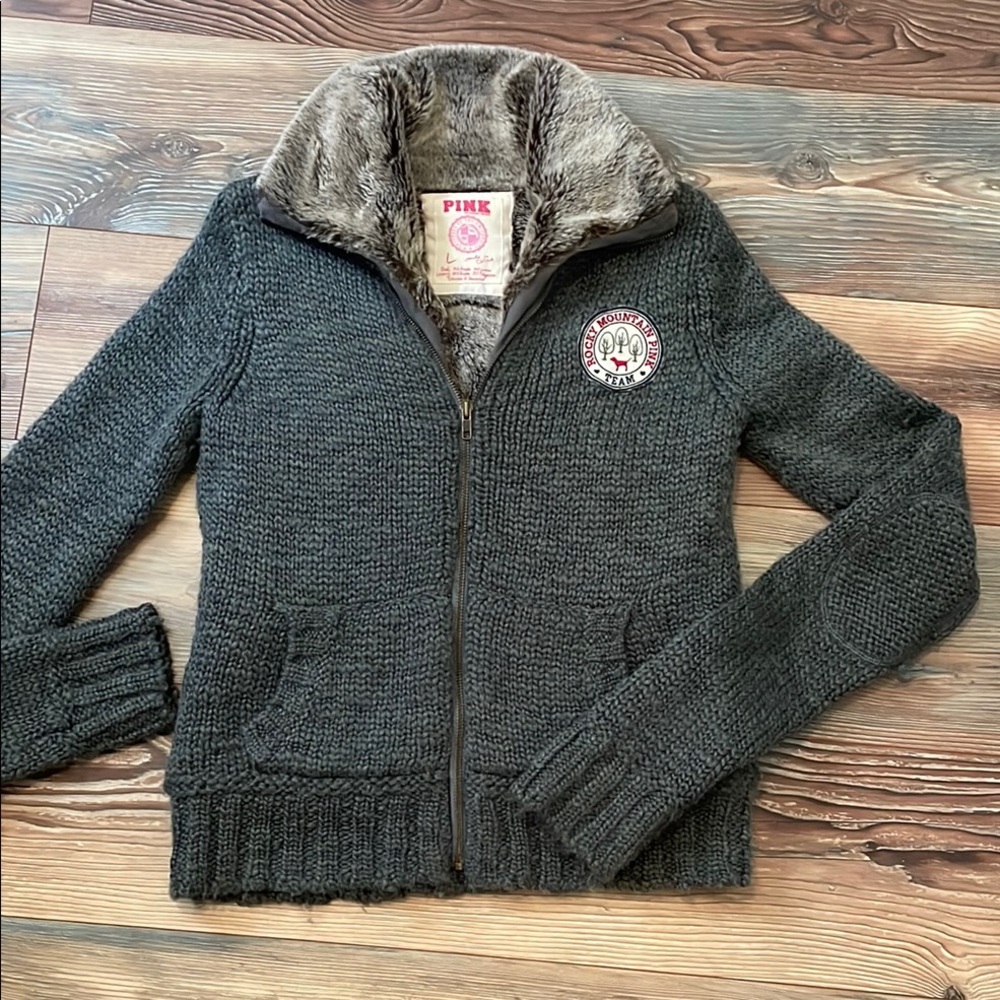 PINK Victoria's Secret Faux Fur Jacket